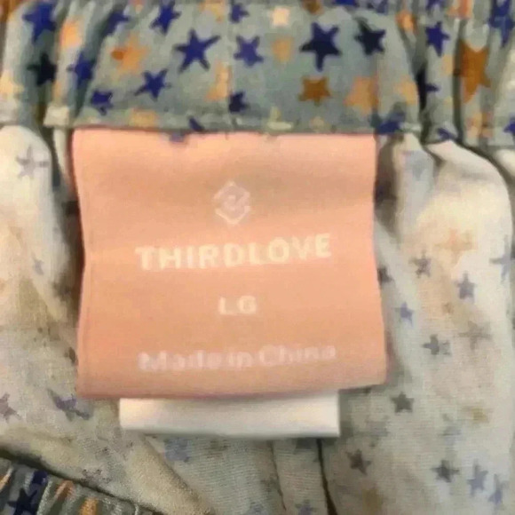 Third Love Washable Silk Short stars sz L - Picture 3 of 5